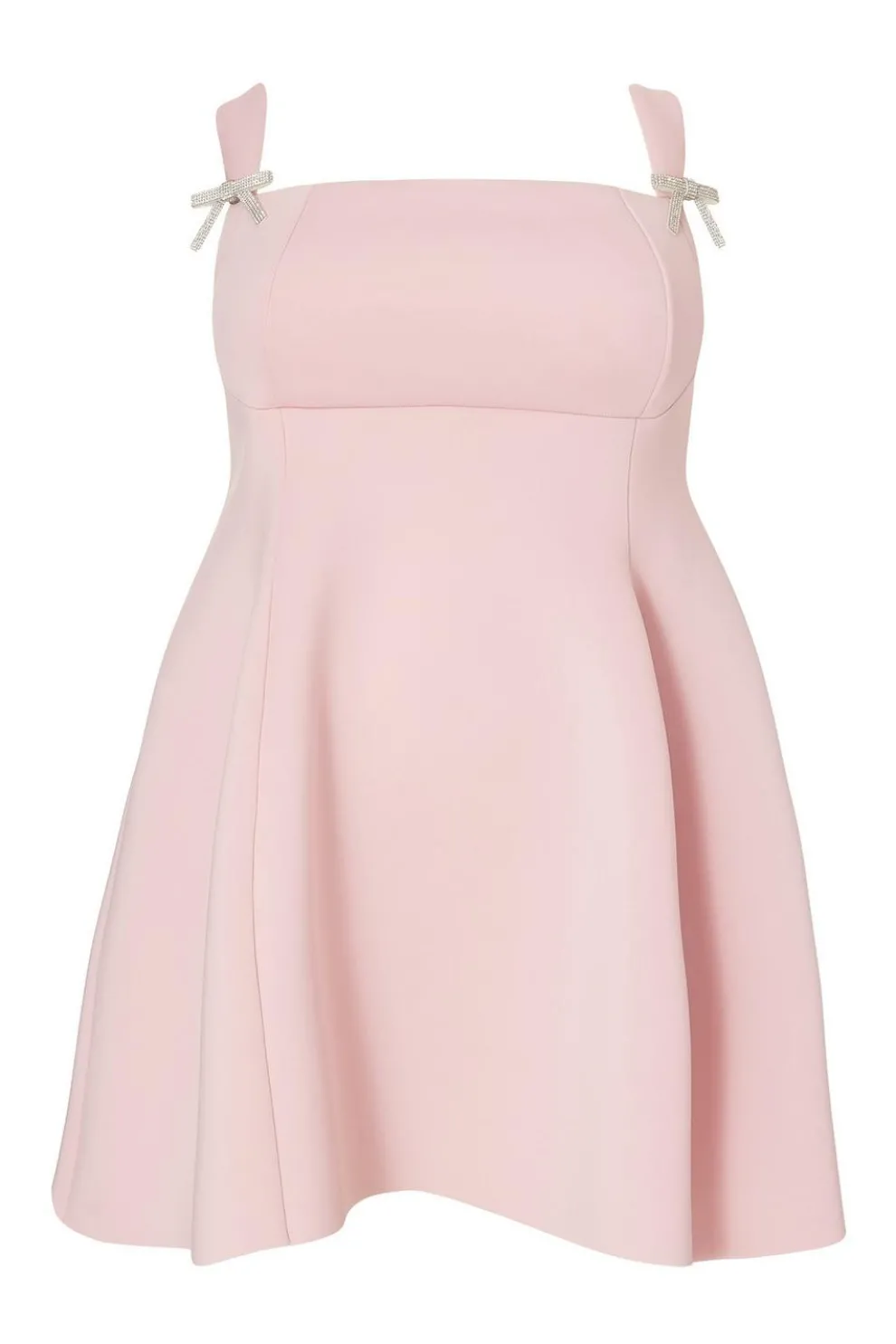 Curve Pink A-Line Mini Dress