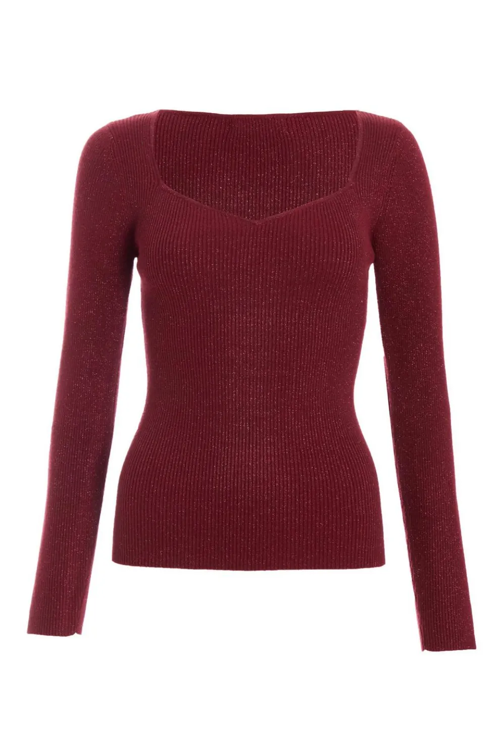 Dark Red Metallic Glitter Jumpper