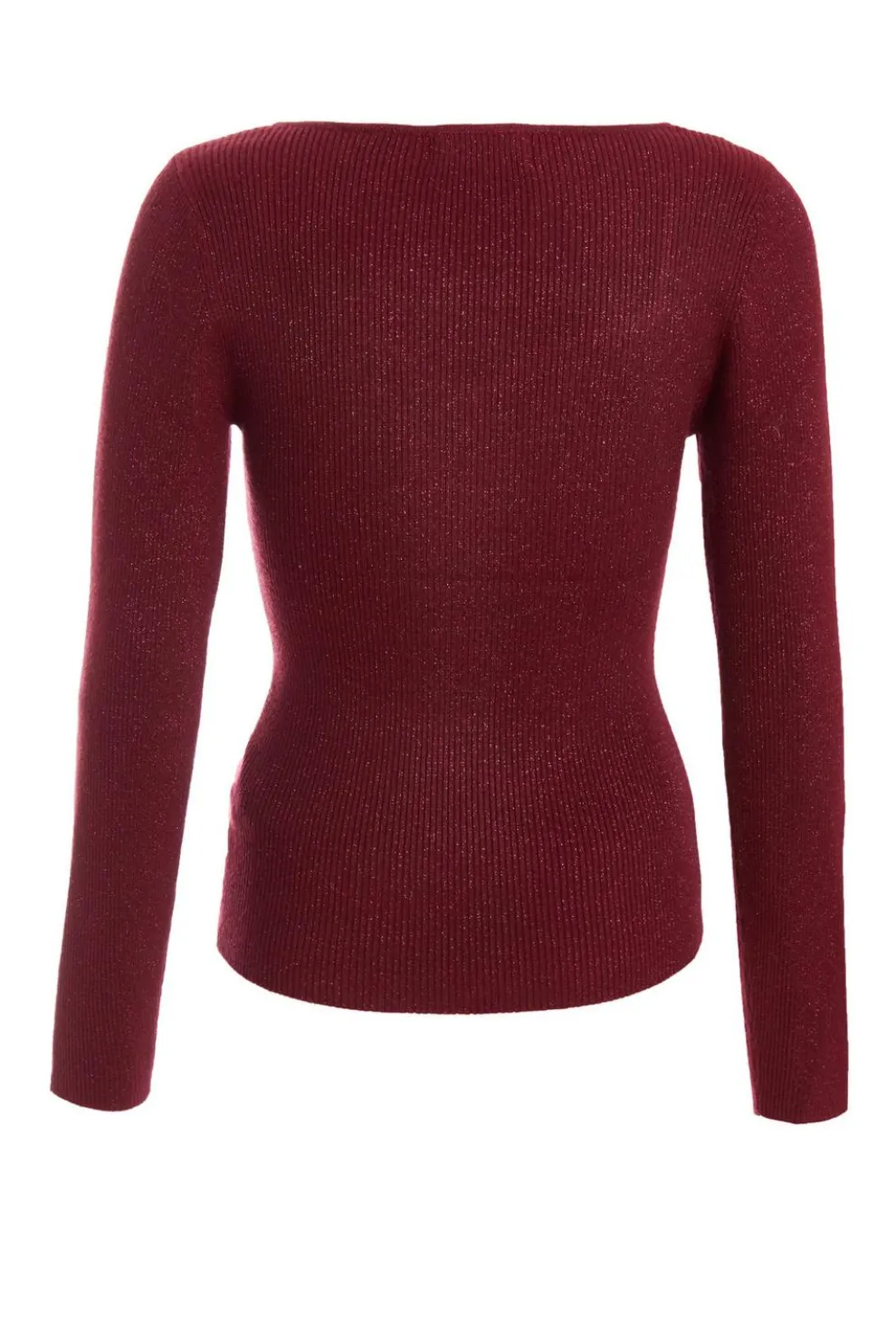 Dark Red Metallic Glitter Jumpper
