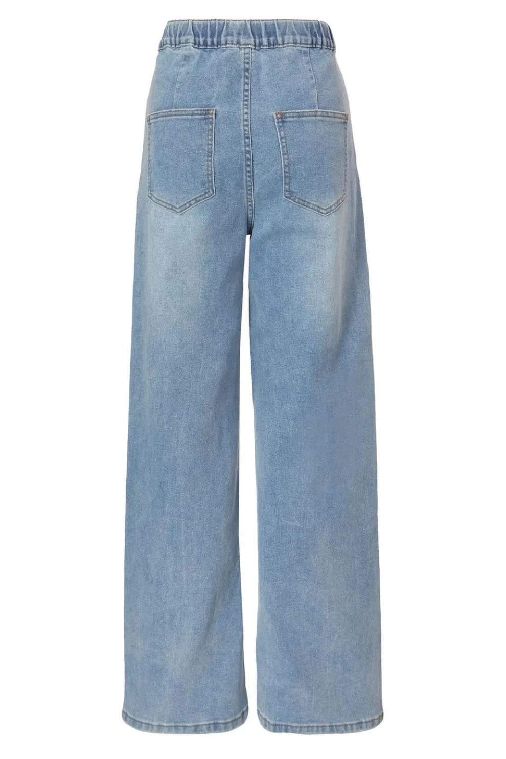 Denim Drawstring Waist Jeans