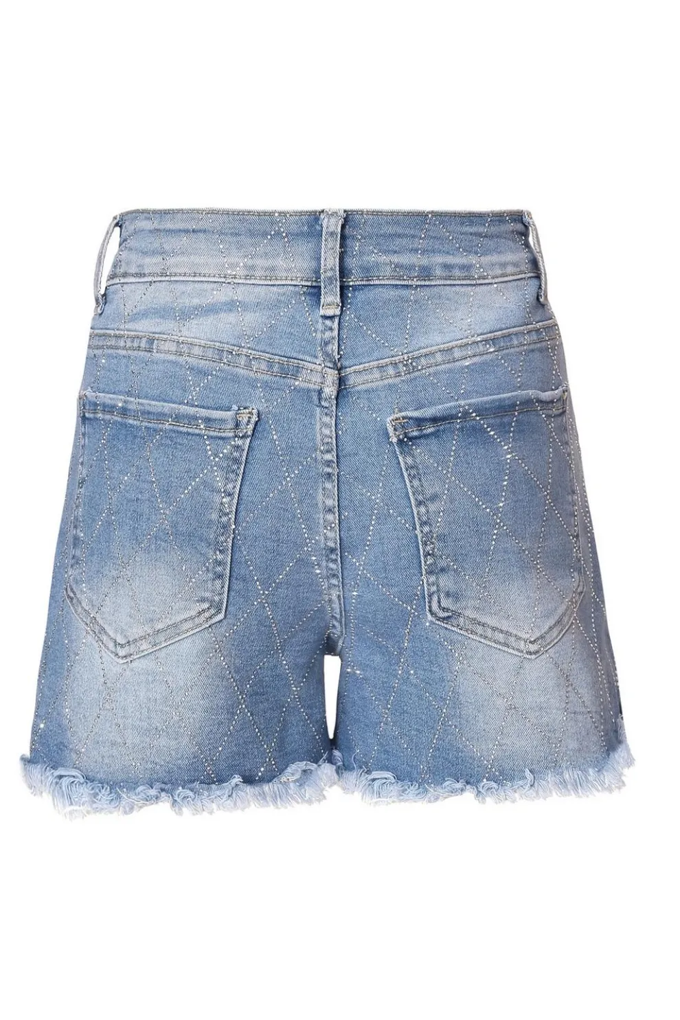 Denim Embellished Shorts
