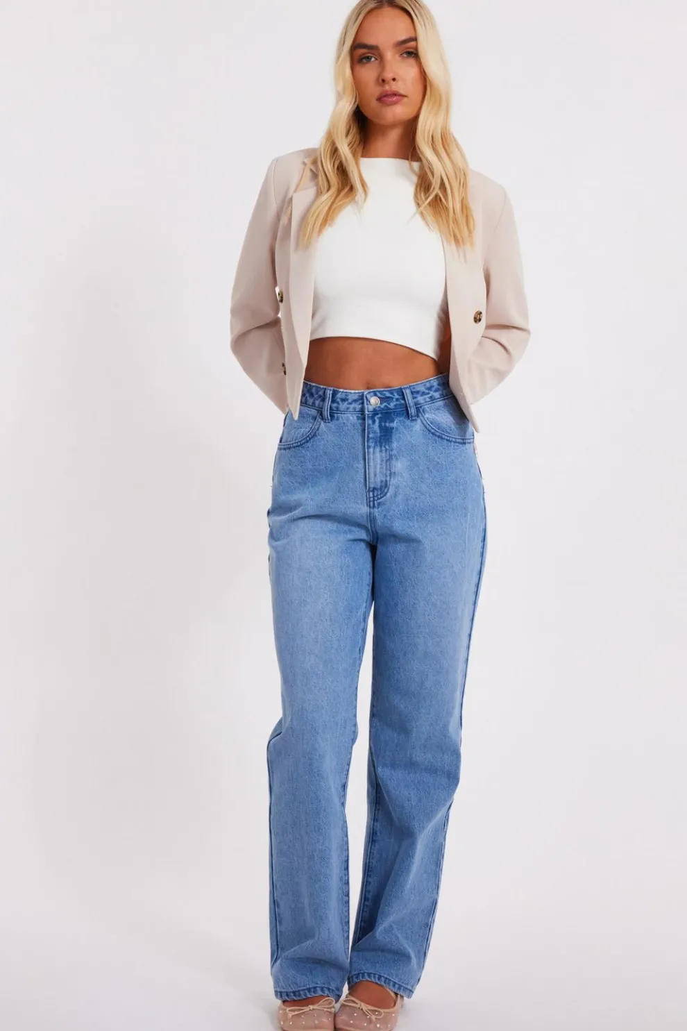 Denim Ruffle Heart Jeans
