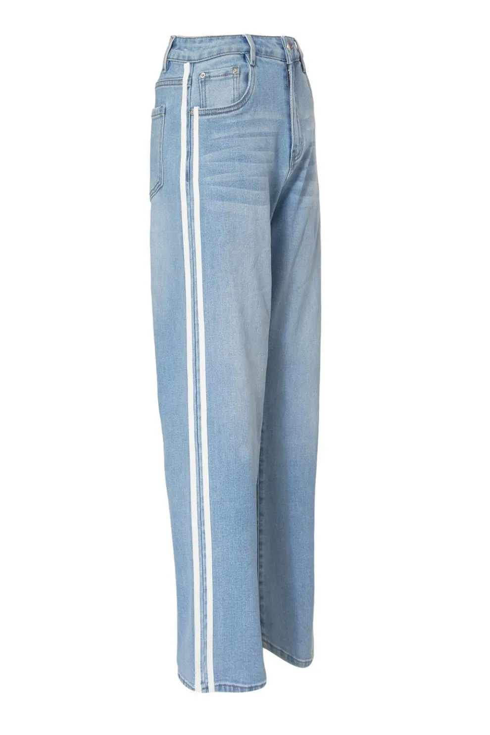 Denim Striped Side Jeans