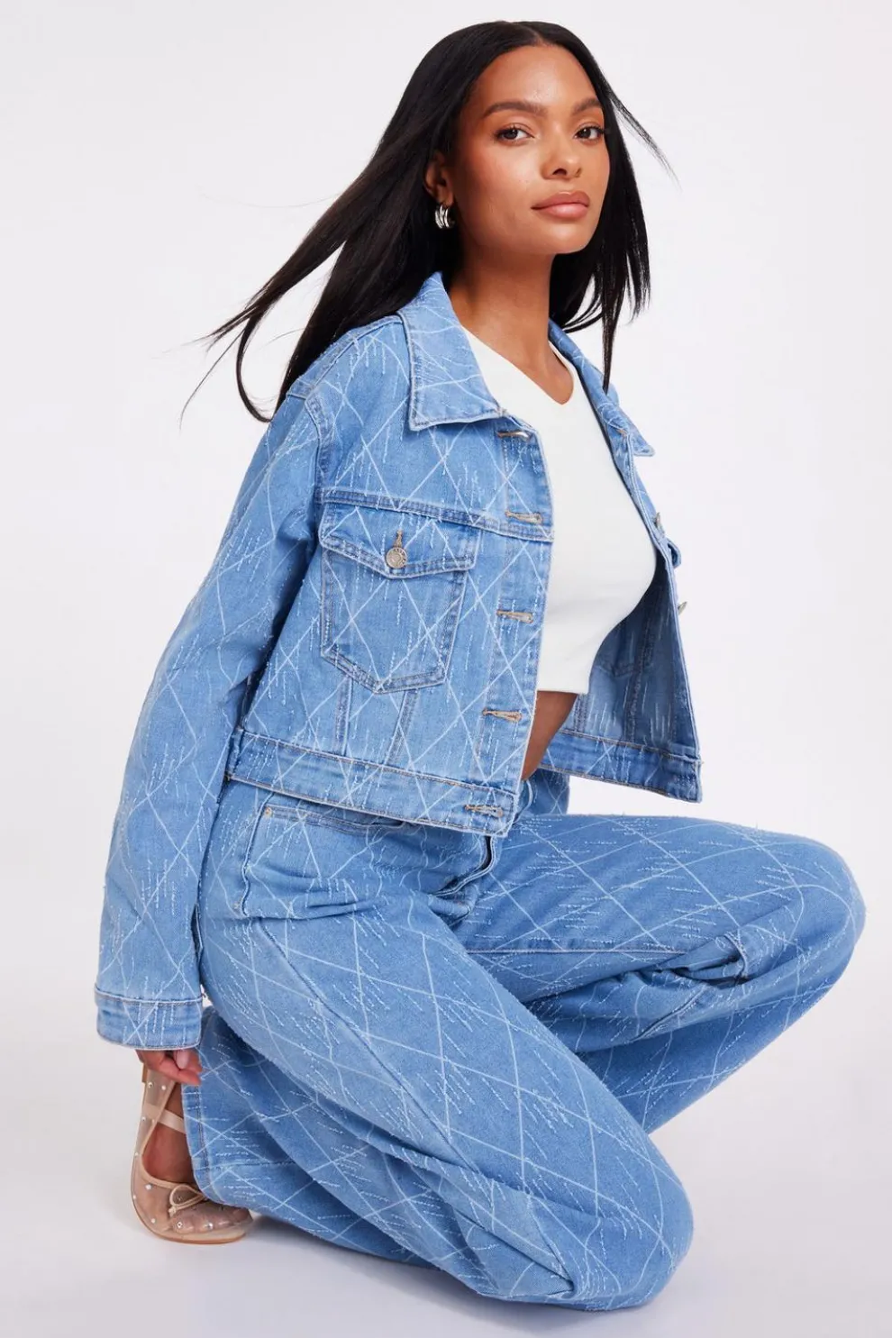 Denim Textured Jacket
