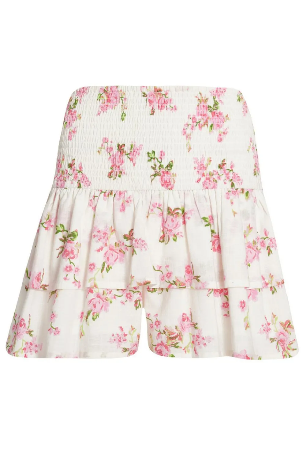 Floral Tiered Mini Skirt
