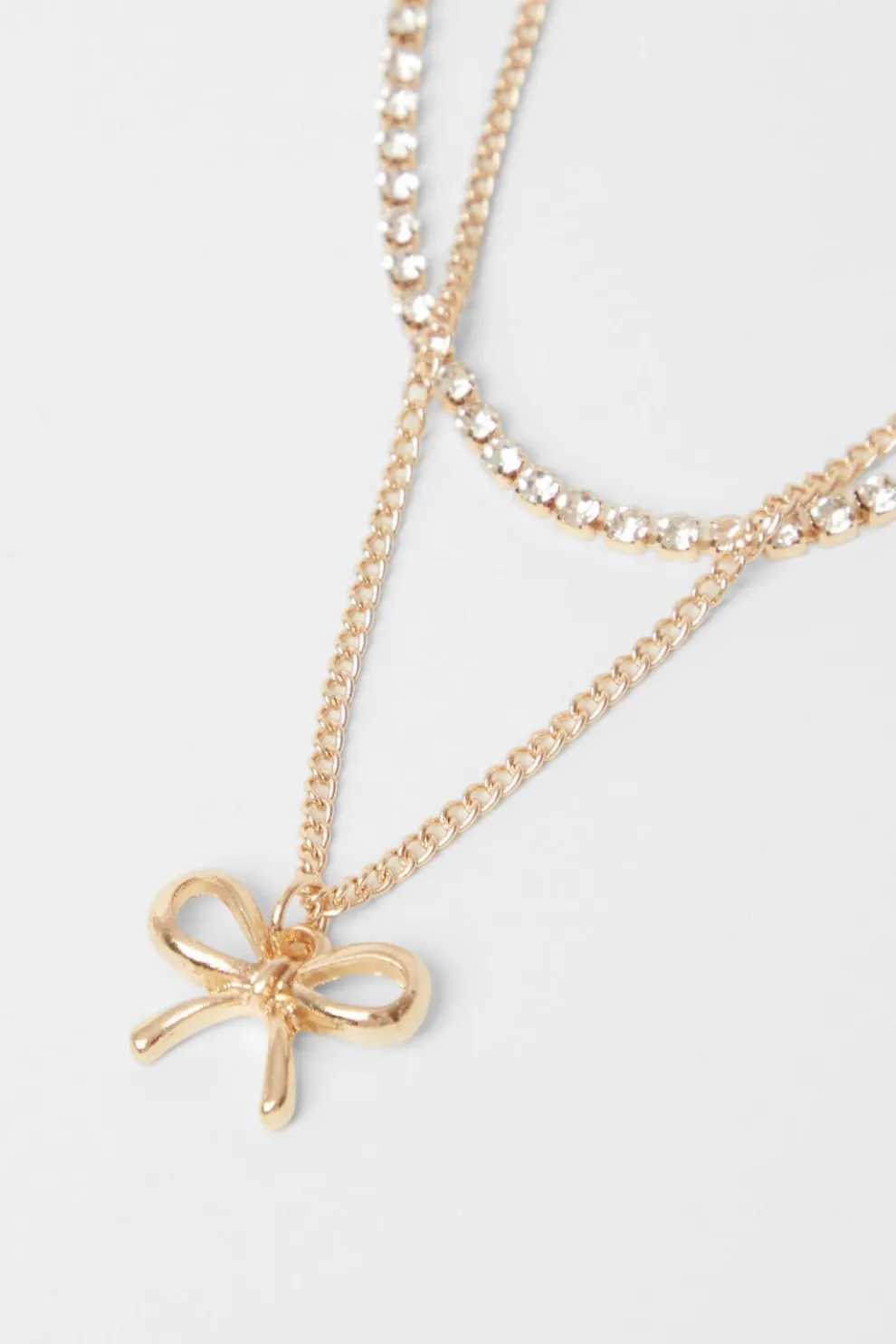 Gold Bow Jewellery Set