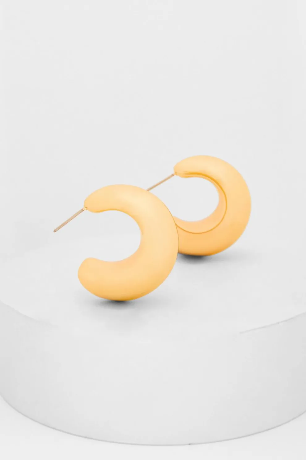 Gold Chunky Hoop Earrings