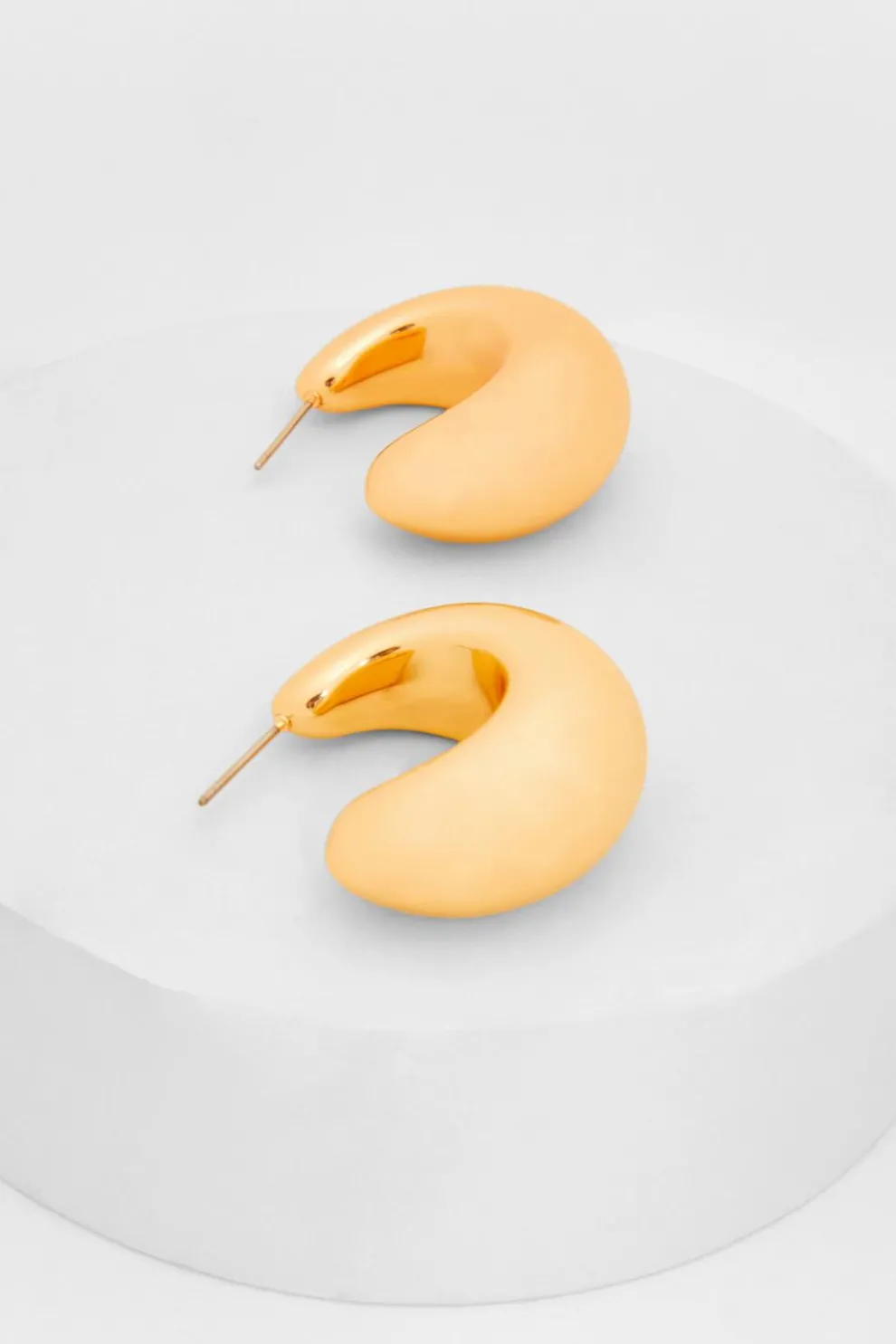 Gold Chunky Hoop Earrings