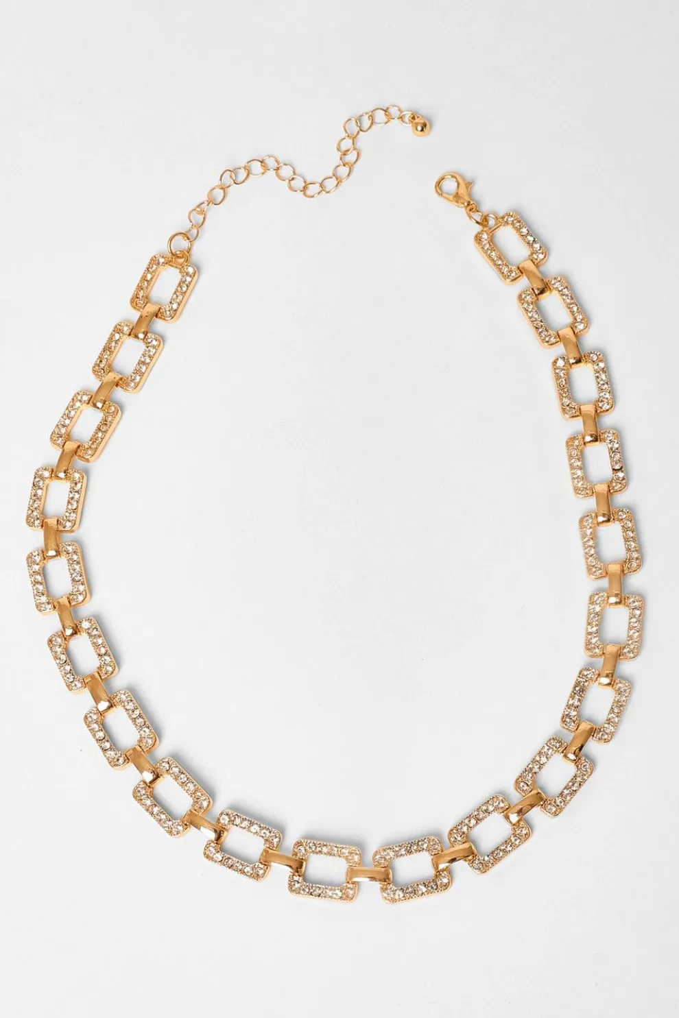 Gold Diamante Chain Necklace