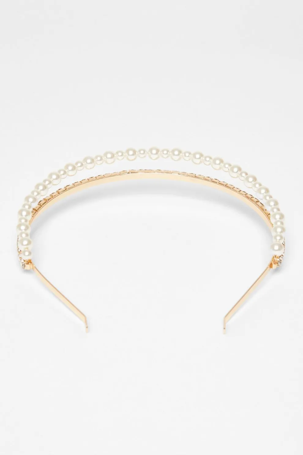 Gold Diamante Pearl Headband