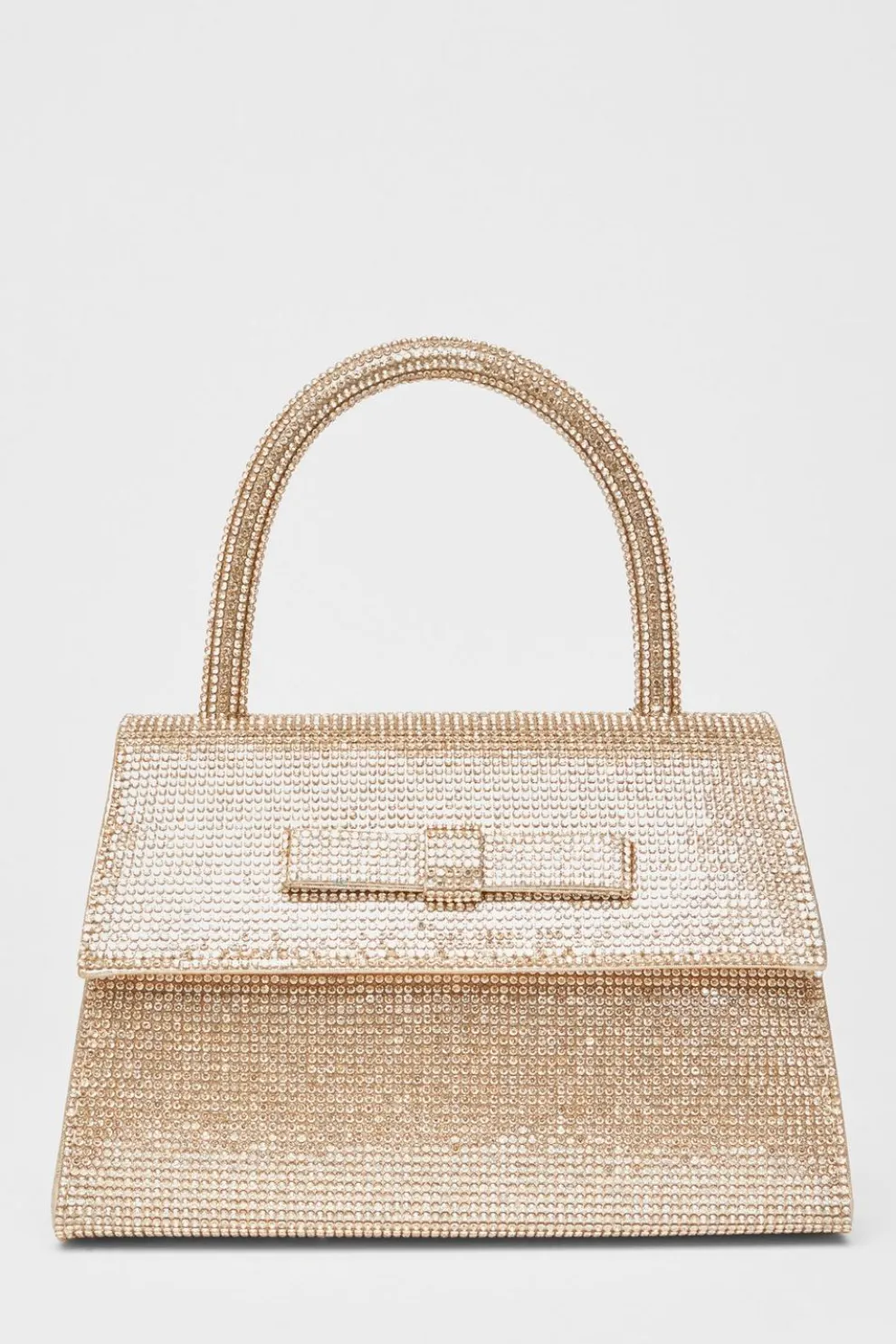 Gold Diamante Top Handle Bag