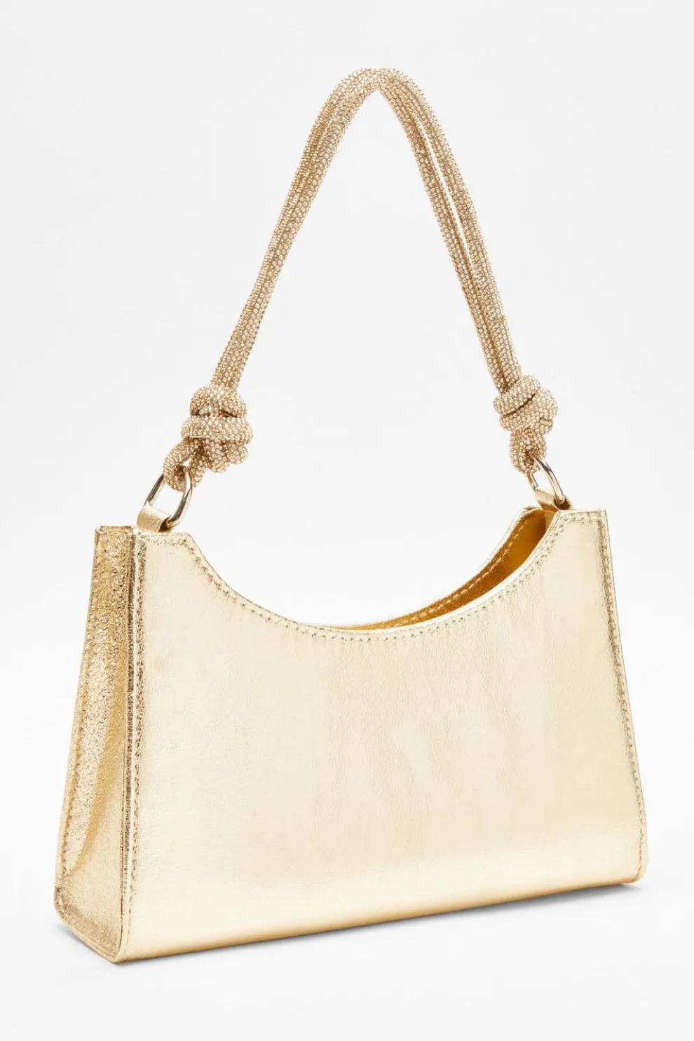Gold Foil Knot Shoulder Bag