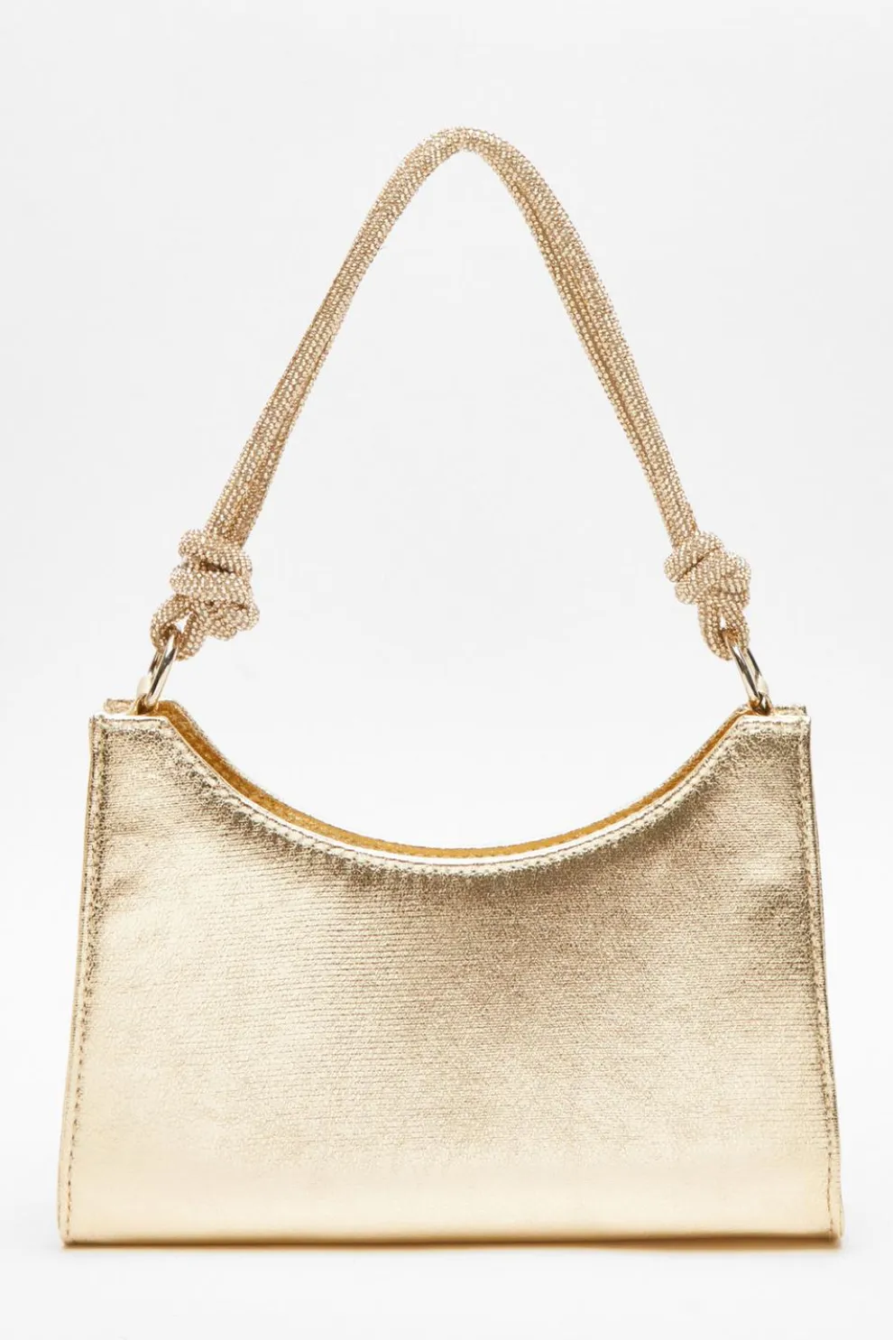 Gold Foil Knot Shoulder Bag