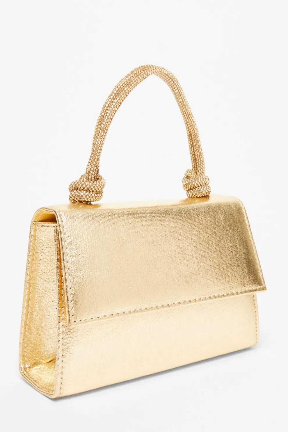 Gold Foil Top Handle Bag