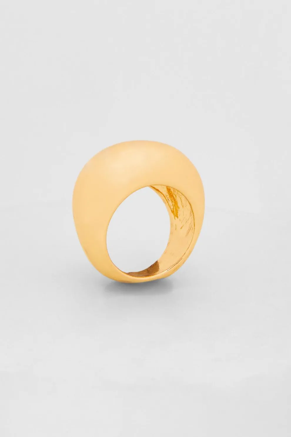 Gold Metal Sphere Ring