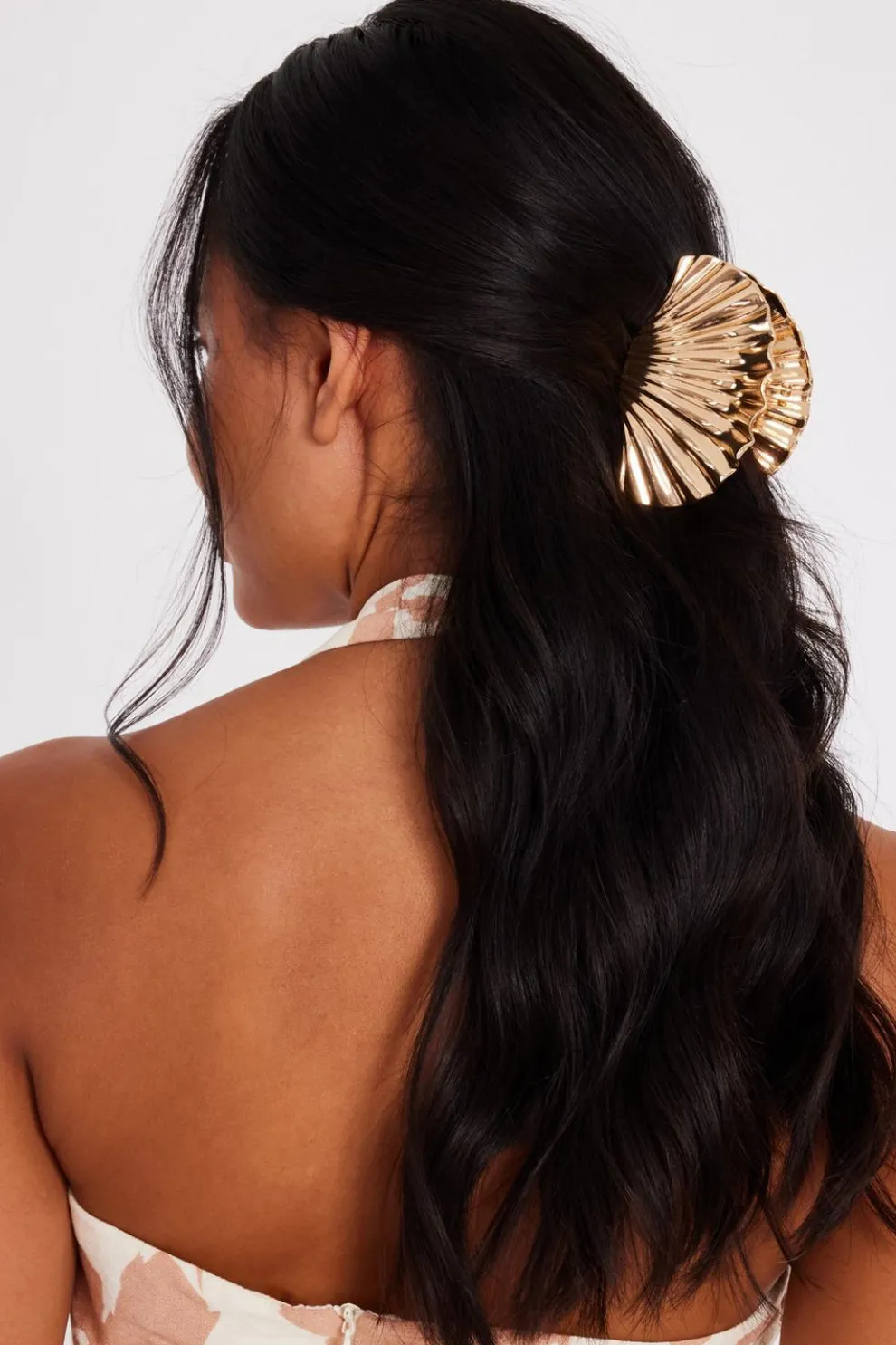 Gold Shell Hair Claw