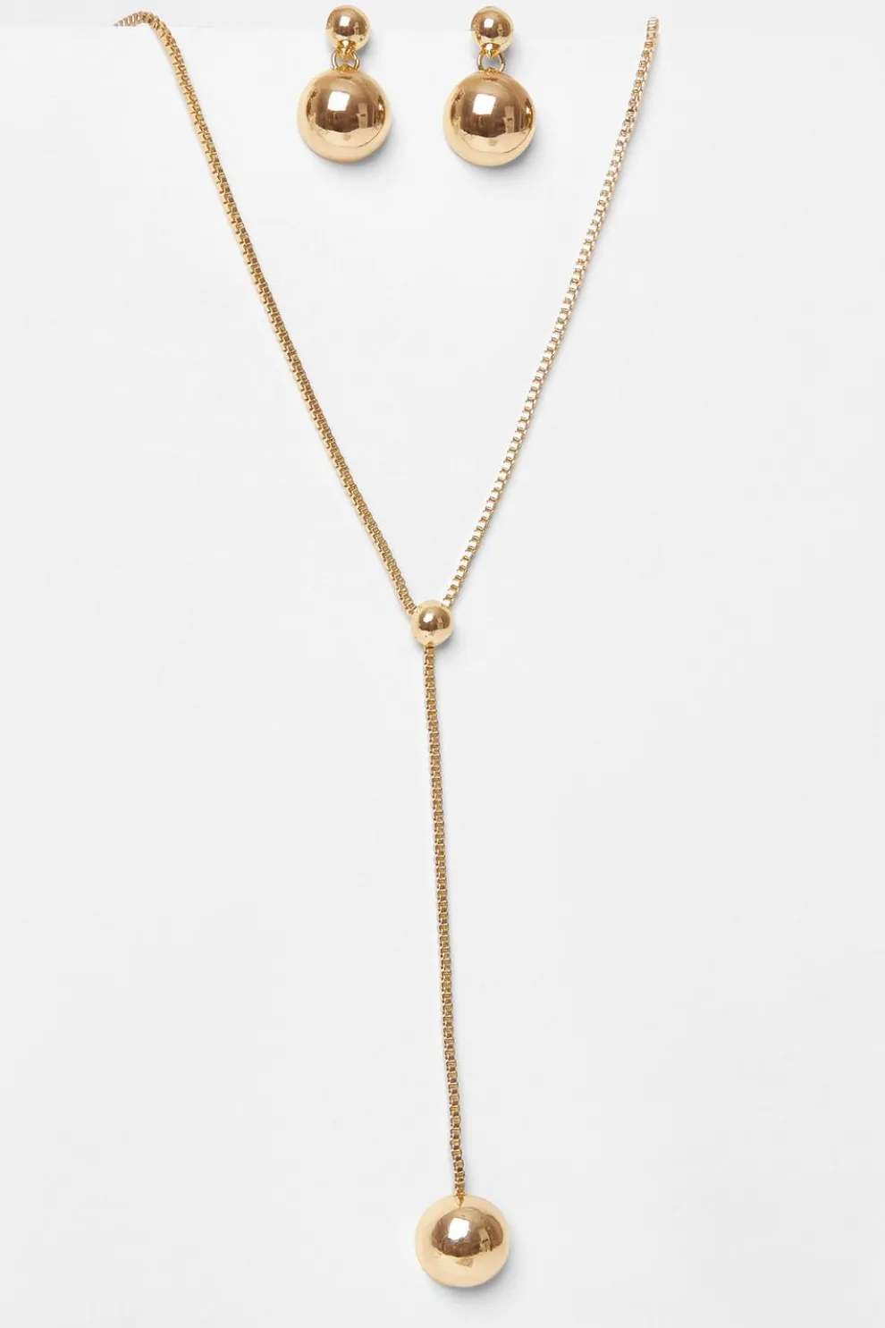 Gold Sphere Jewellery Set