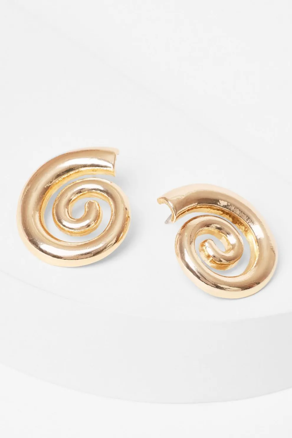 Gold Swirl Earrings