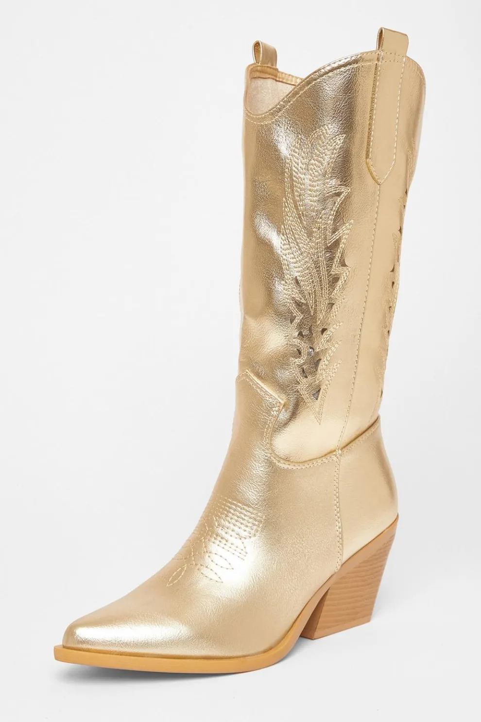 Gold Western Boots