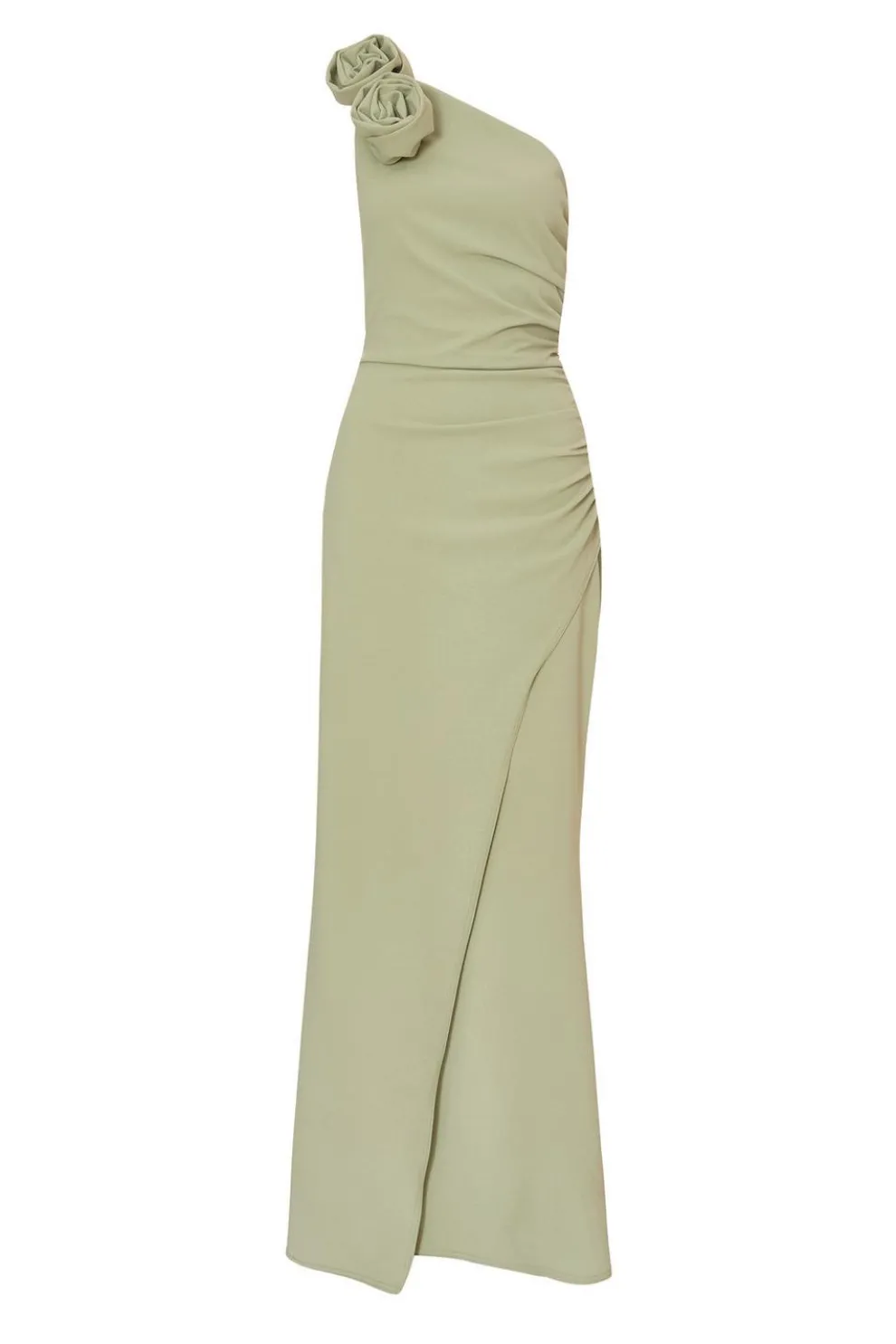 Green Corsage Maxi Dress