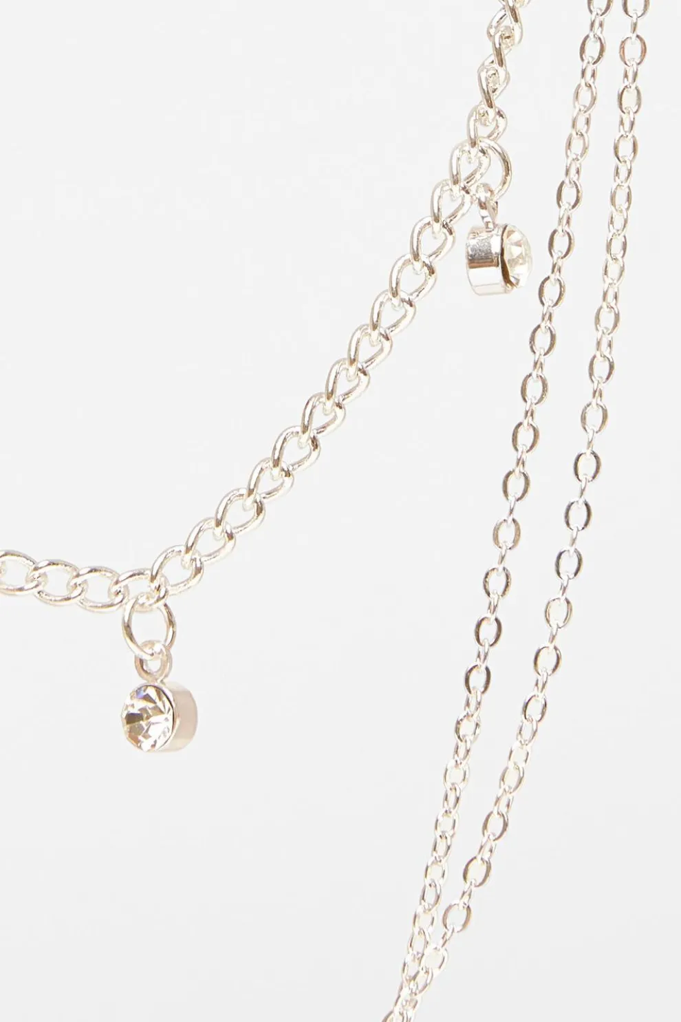 Green Diamante Jewel Layered Necklace