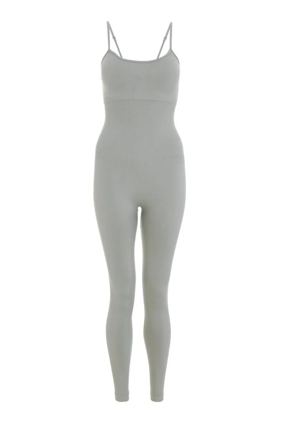 Grey Seamless Jumpsuit