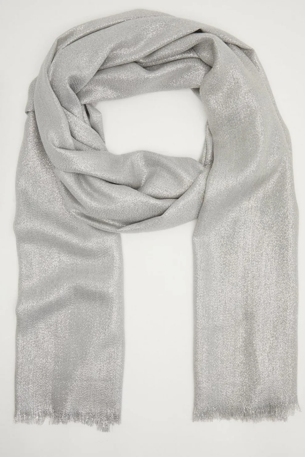 Grey Shimmer Scarf