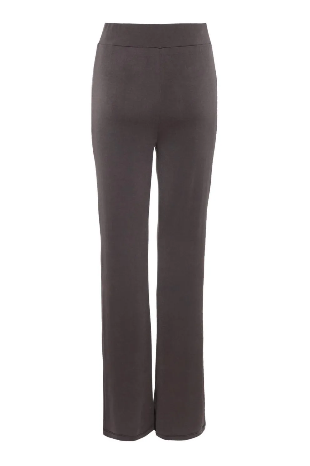 Grey Stretch Wide Leg Trousers