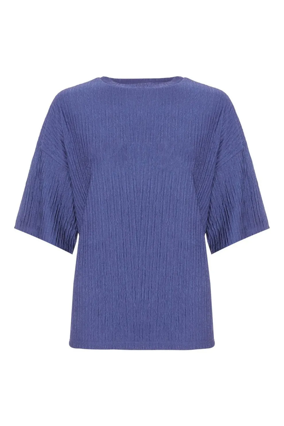 Indigo Textured T-Shirt