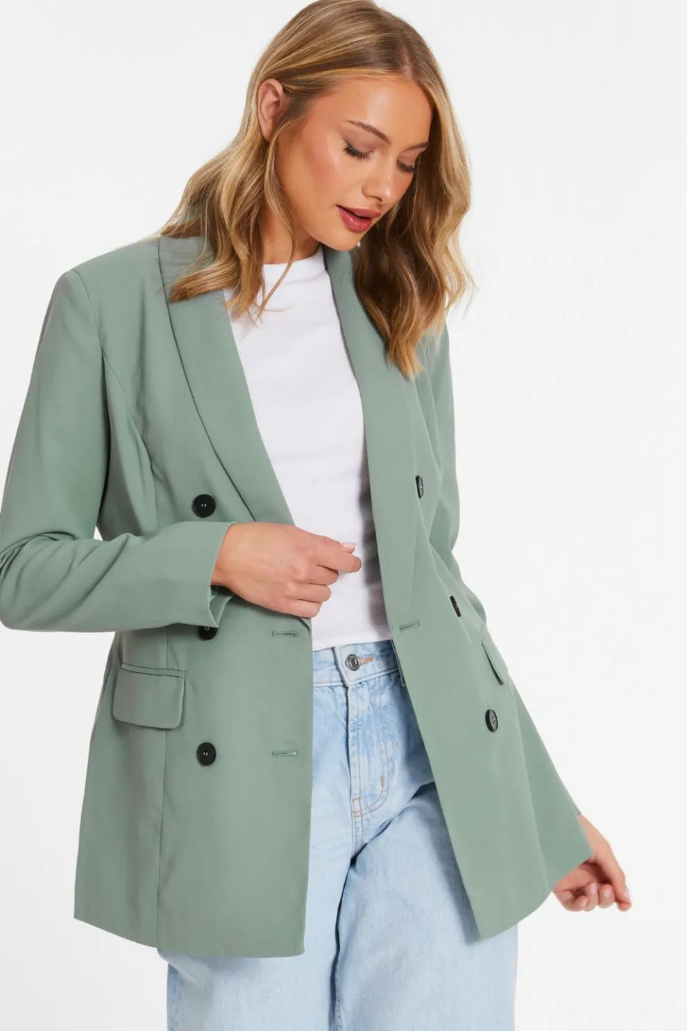 Khaki Tailored Blazer