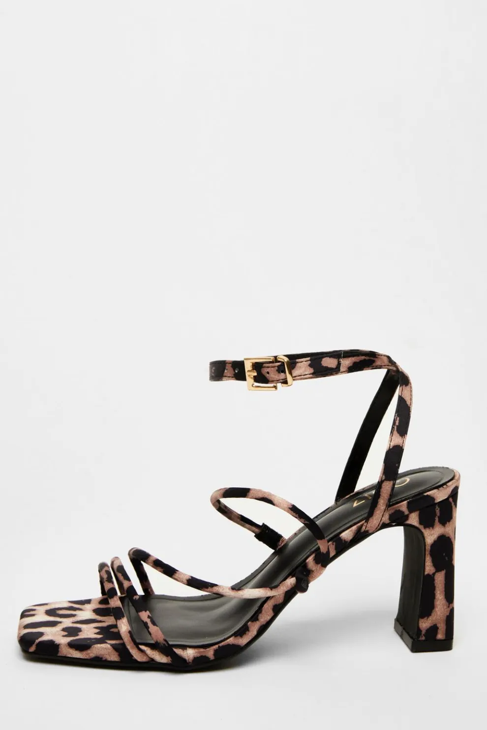 Leopard Print Heeled Sandals