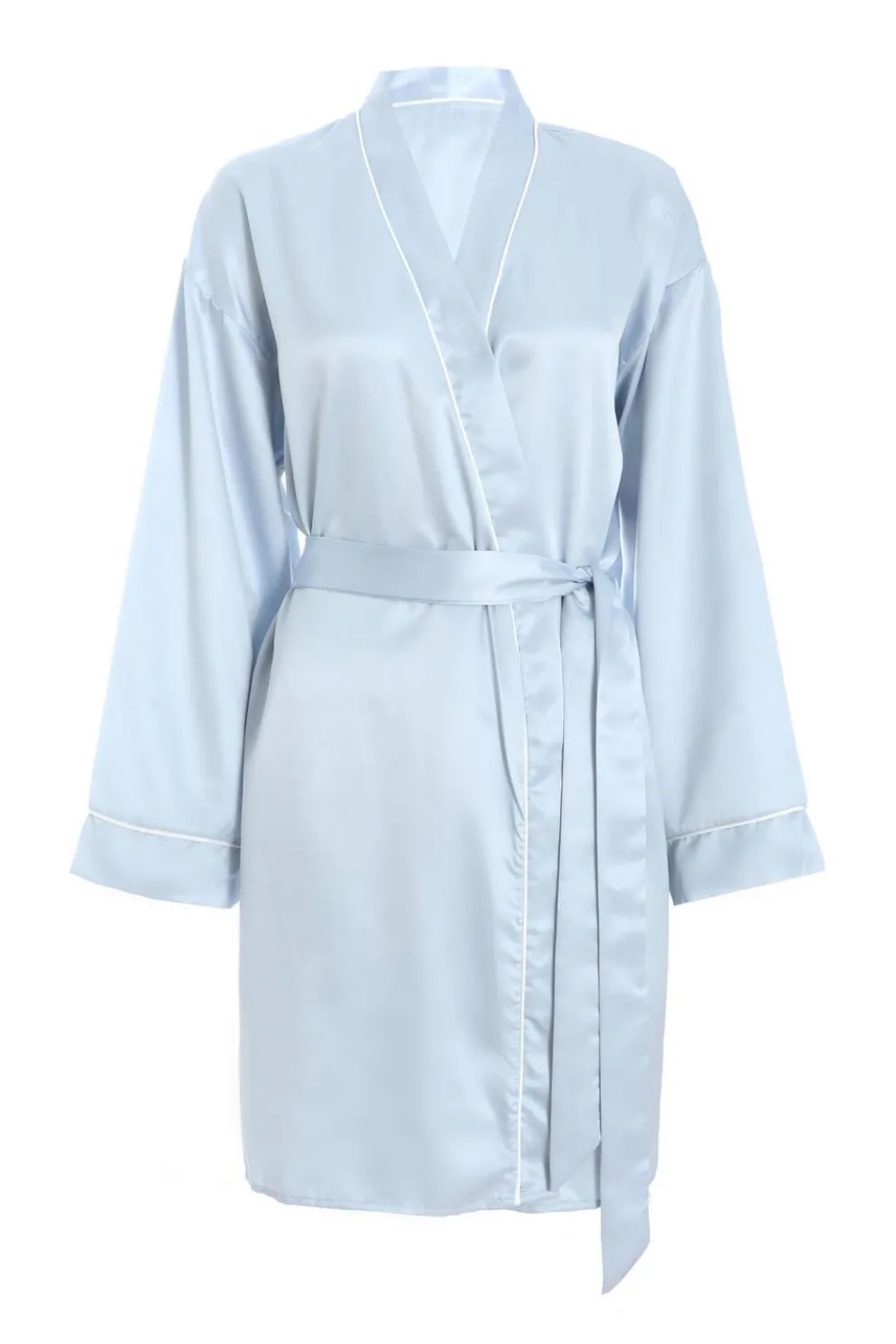 Light Blue Satin 'Bridesmaid' Robe