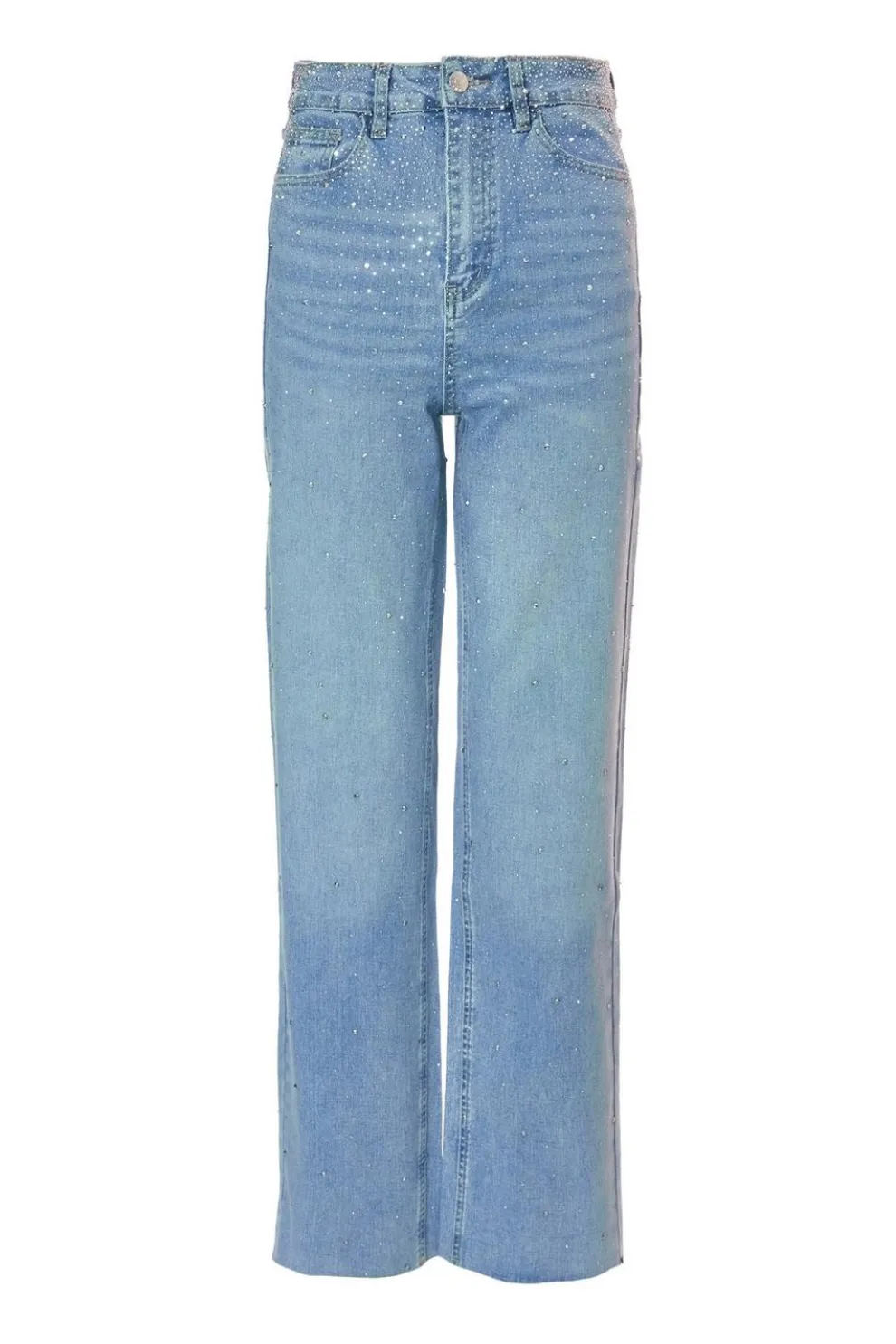 Light Denim Embellished Jeans