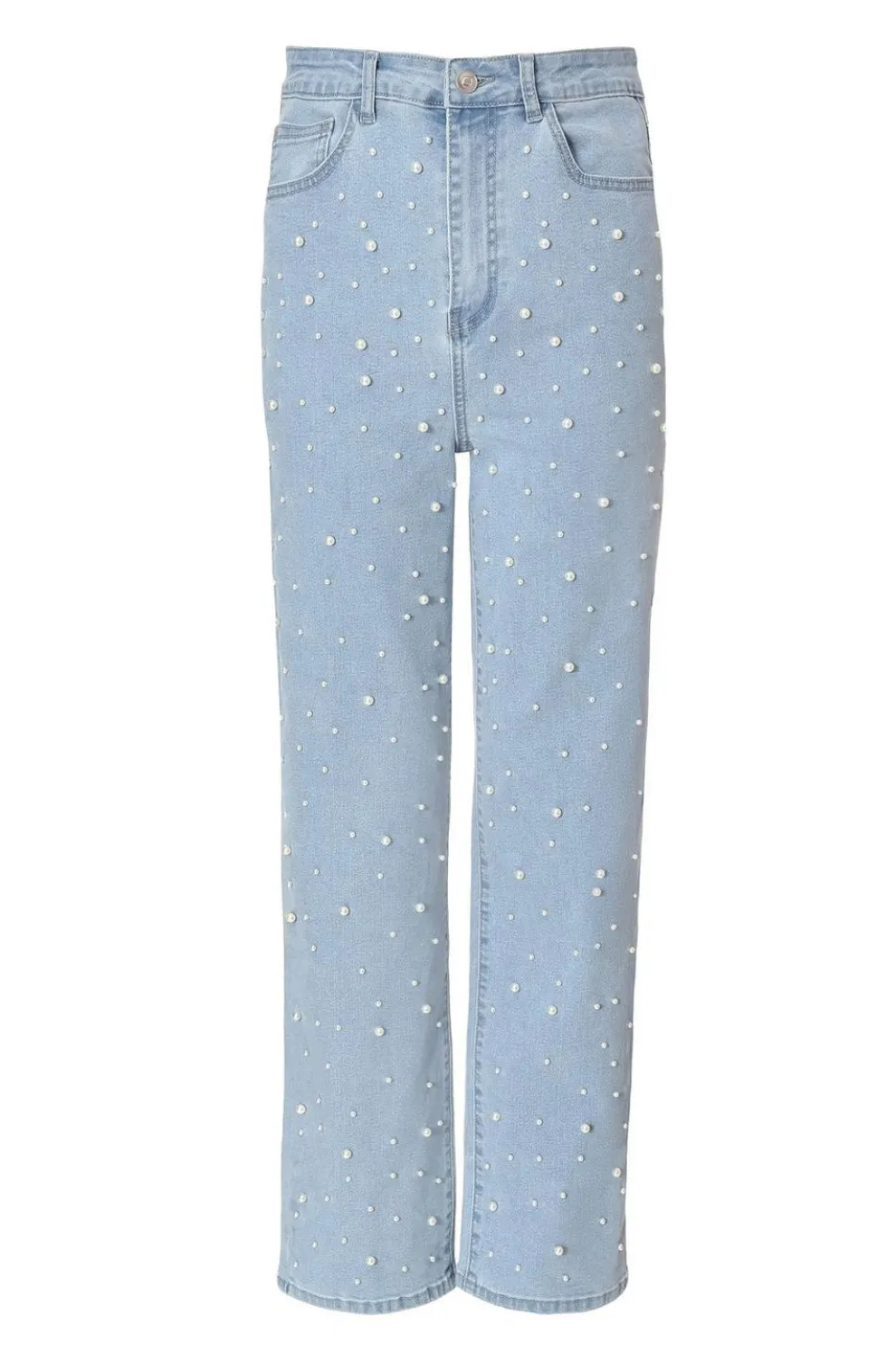 Light Denim Embellished Jeans