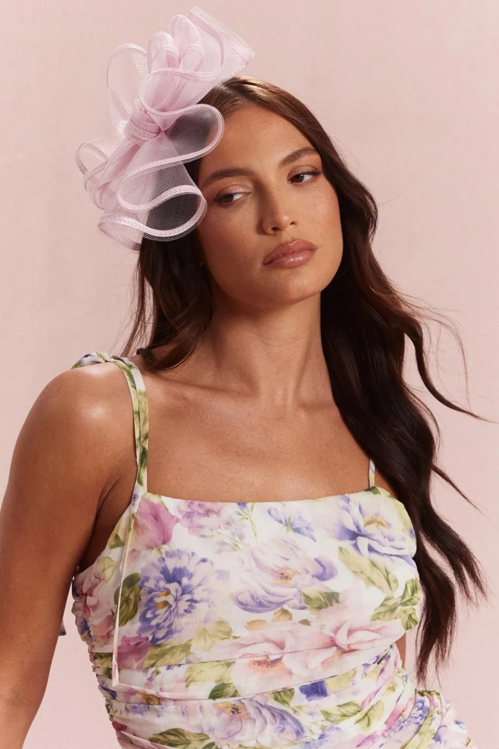 Light Pink Bow Detail Fascinator