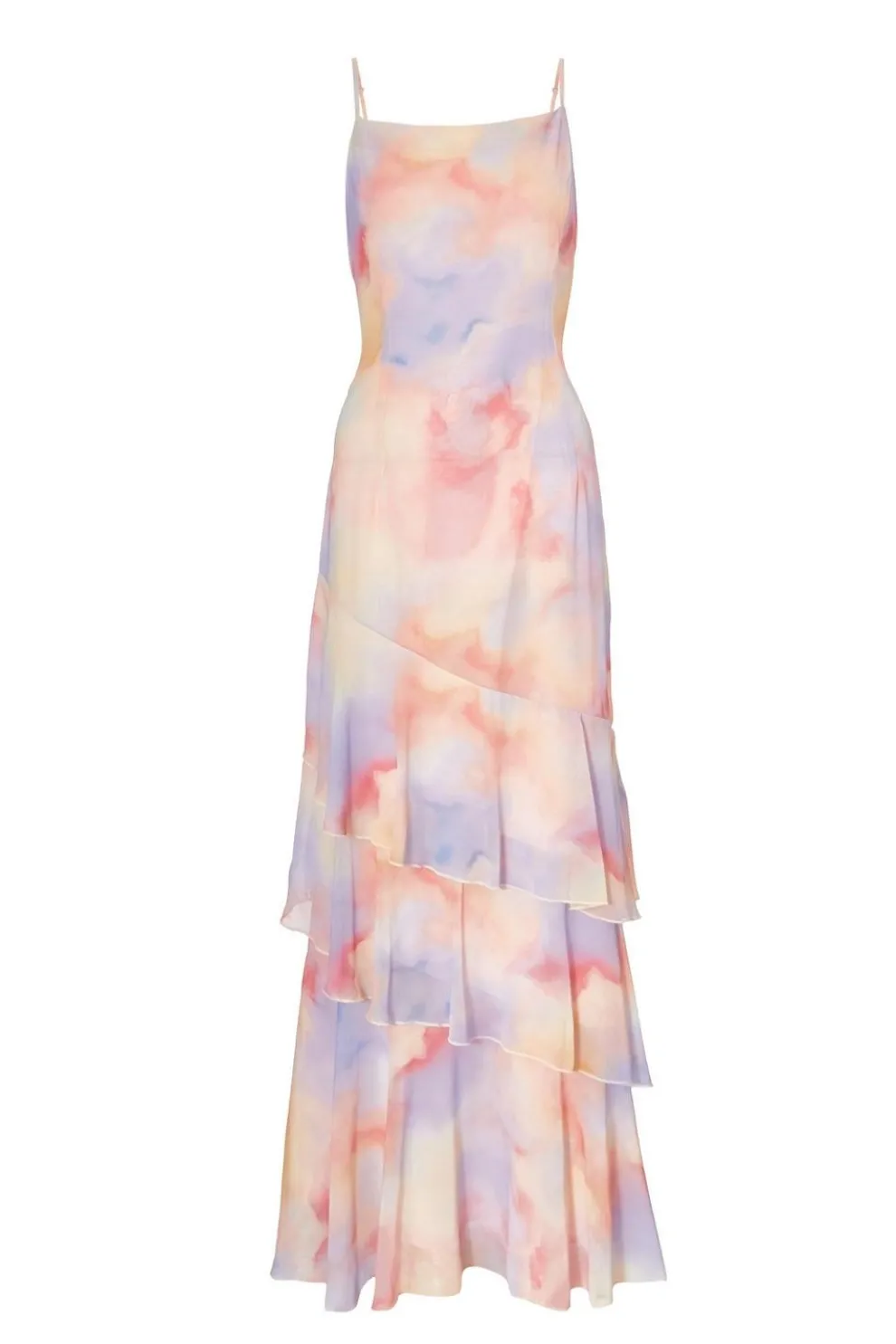 Light Pink Tie Dye Maxi Dress