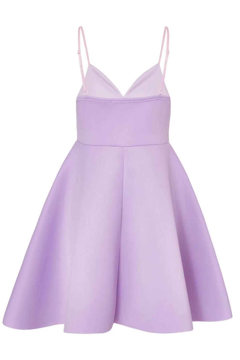 Lilac Bow Front Skater Dress