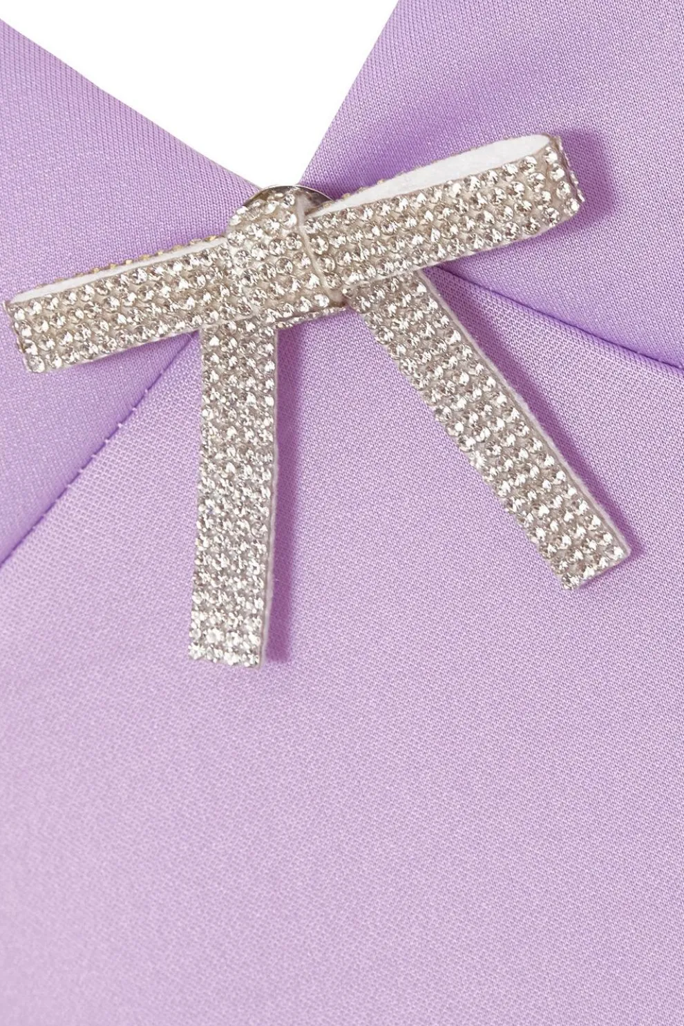 Lilac Bow Front Skater Dress