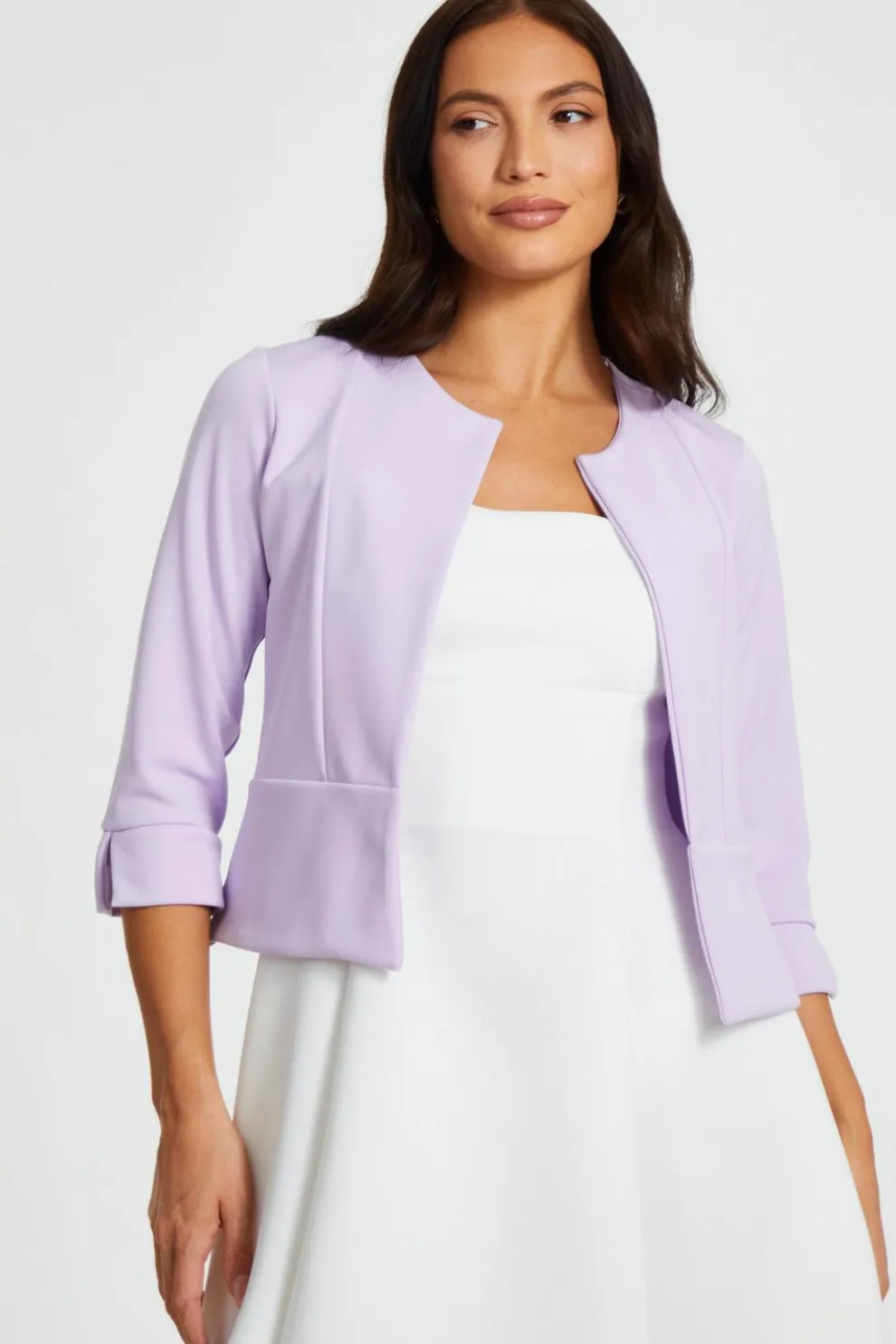 Lilac Cropped Jacket