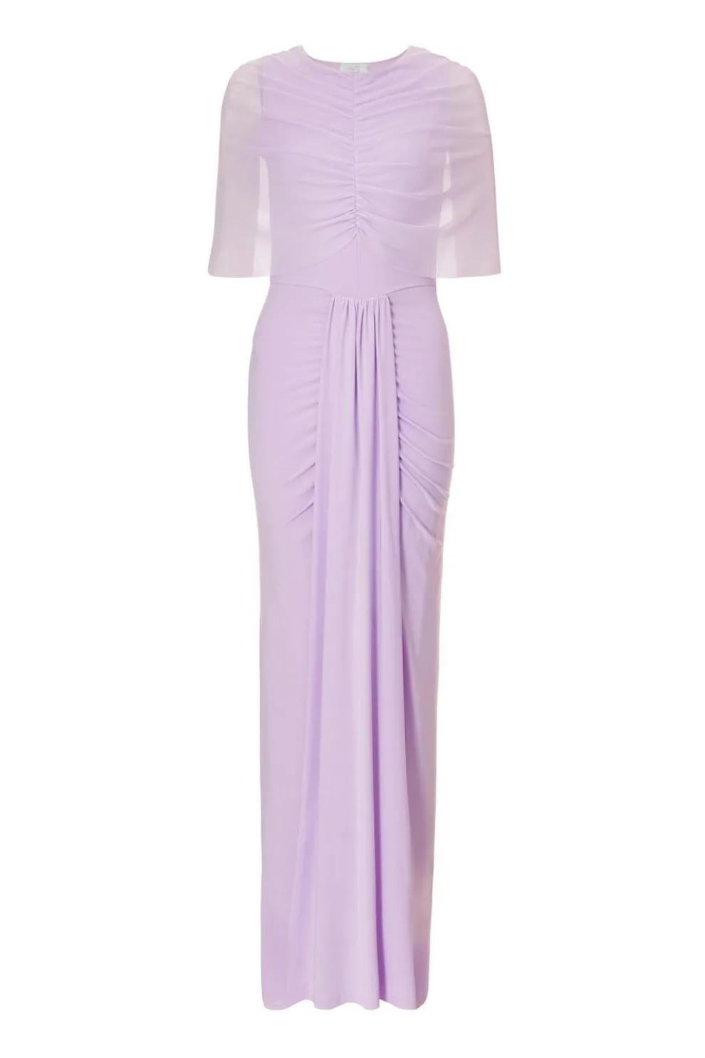 Lilac Draped Maxi Dress
