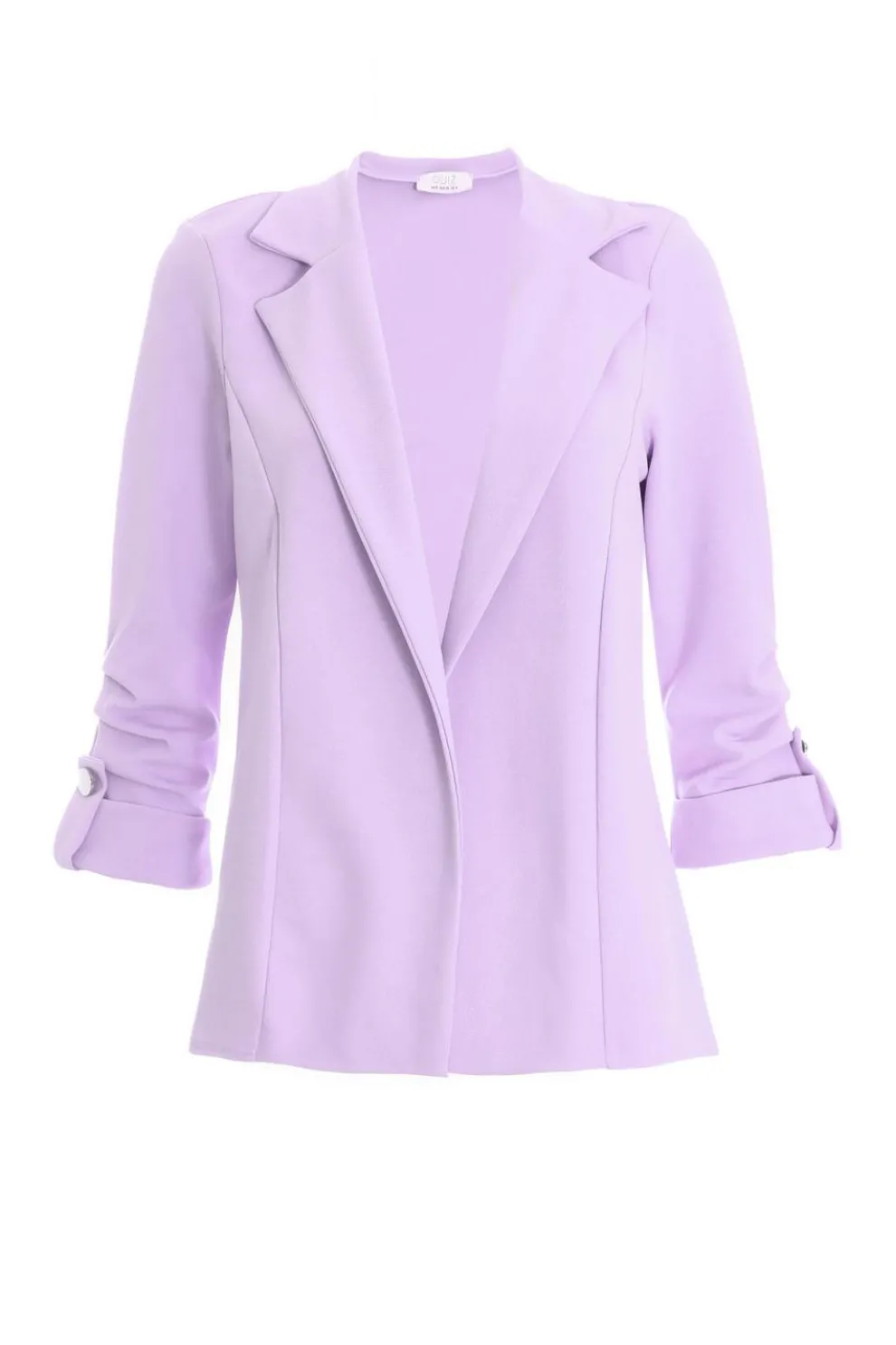 Lilac Ruched Sleeve Tailored Blazer