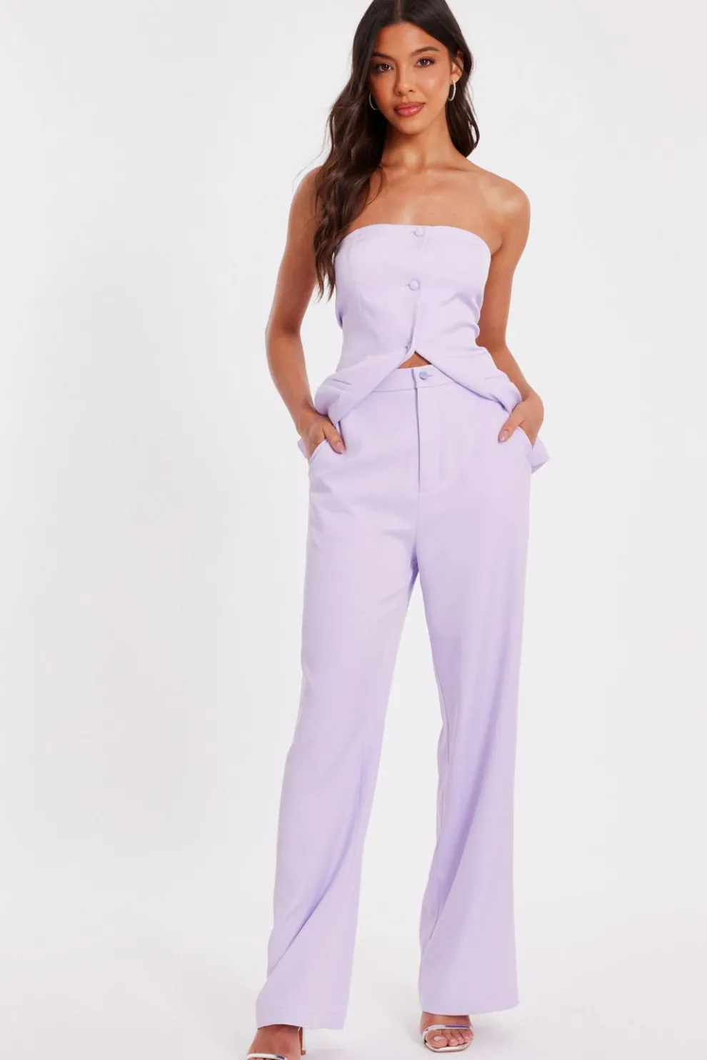 Lilac Tailored Trousers