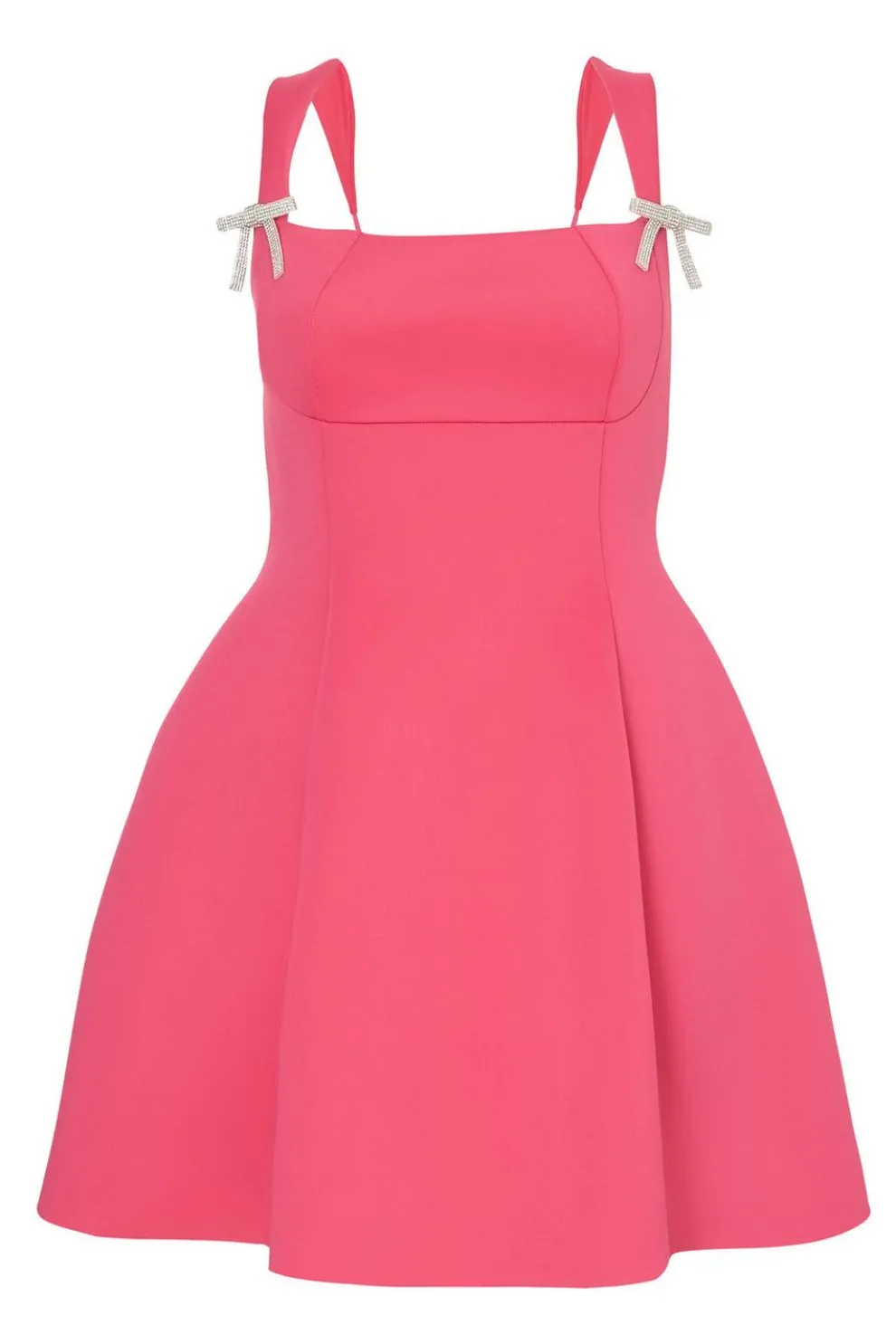 Magenta A-Line Mini Dress
