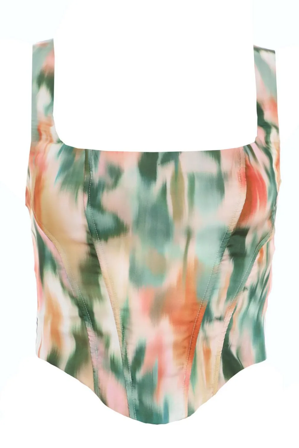 Marble Print Corset Top