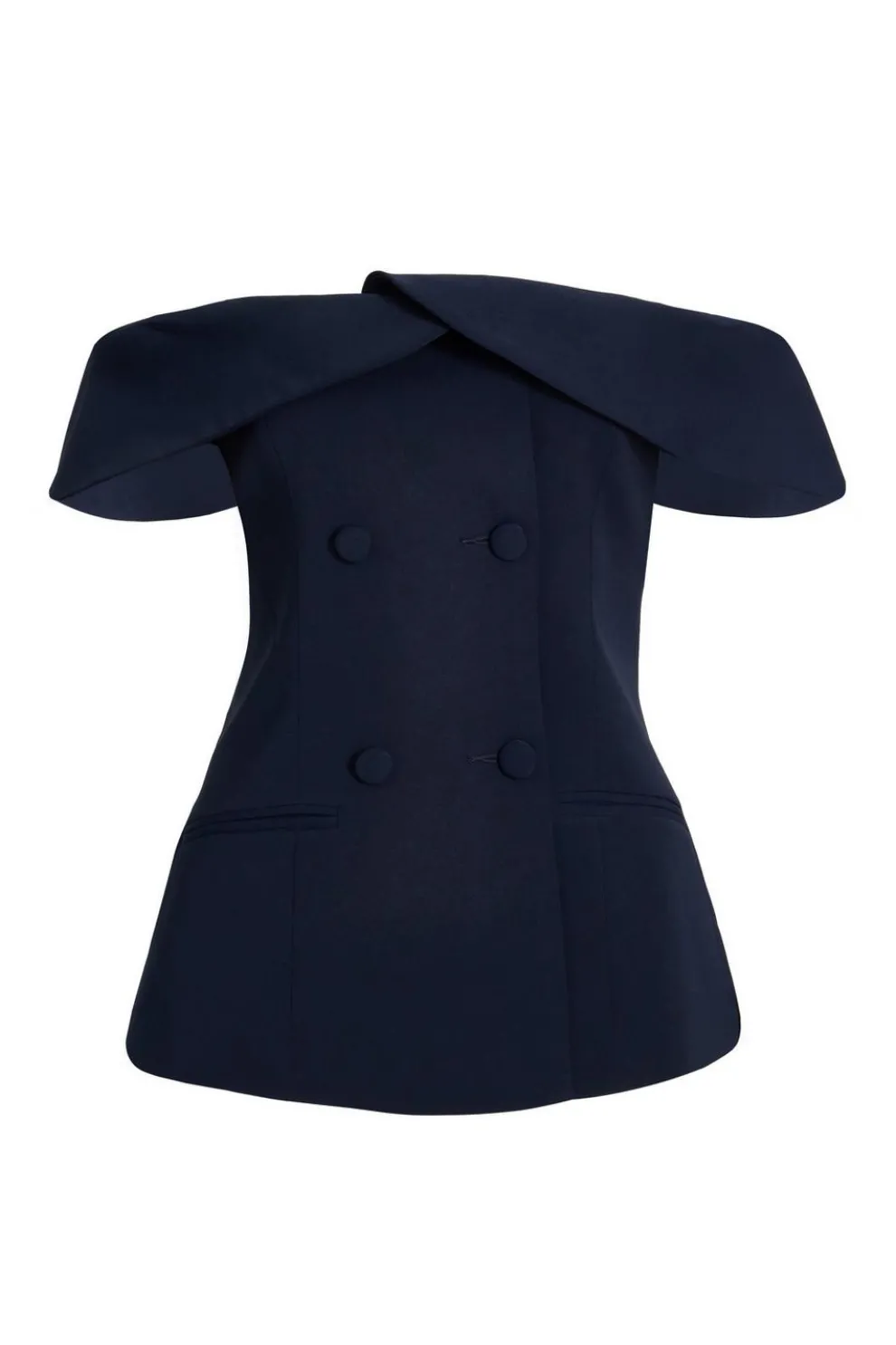 Navy Bardot Waistcoat