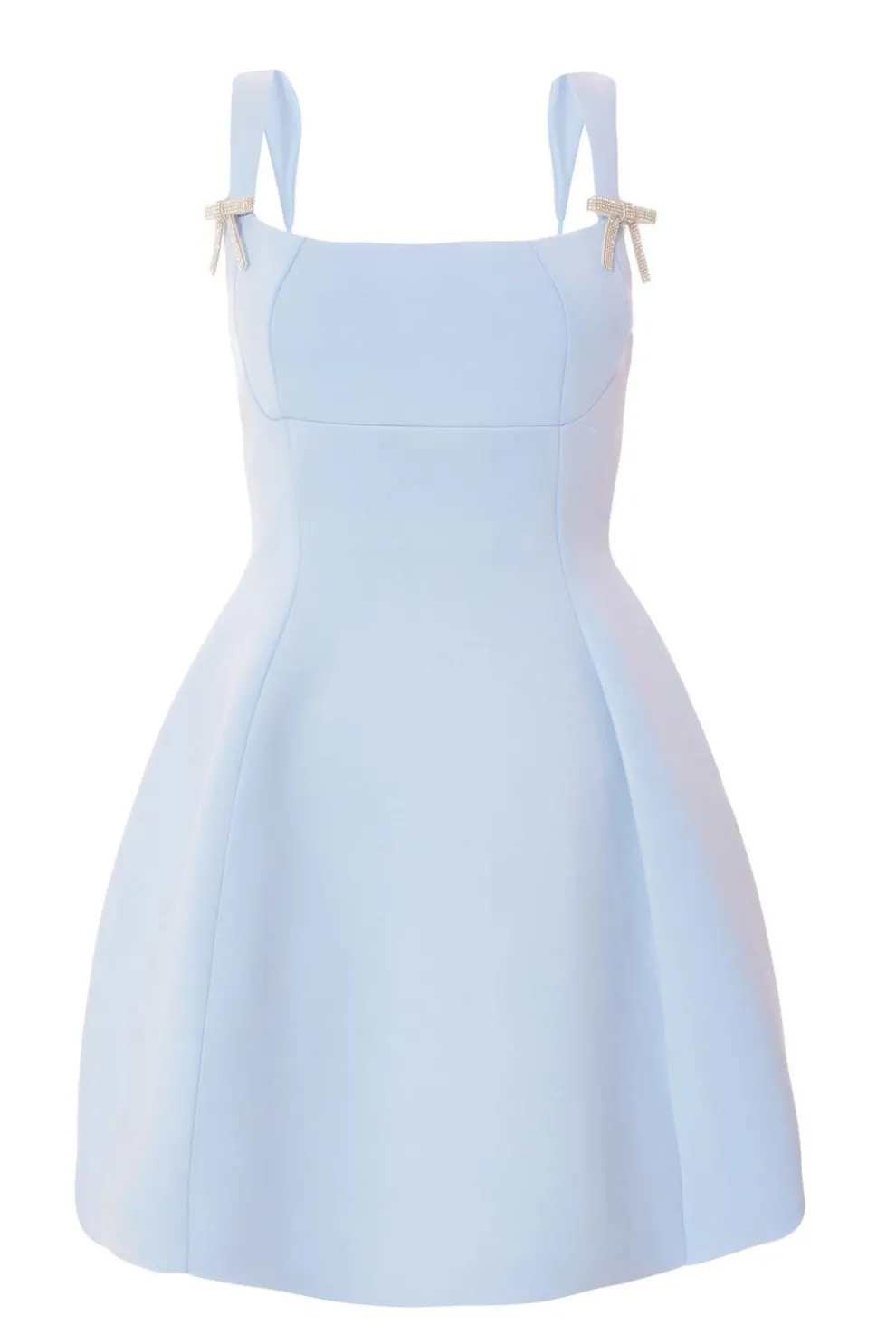 Pale Blue A-Line Mini Dress