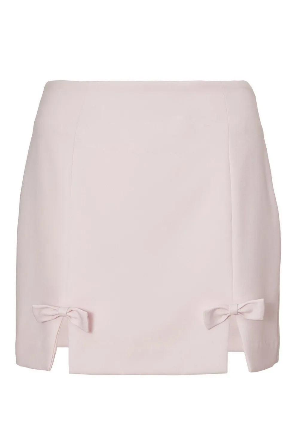 Pale Pink Bow Detail Skirt