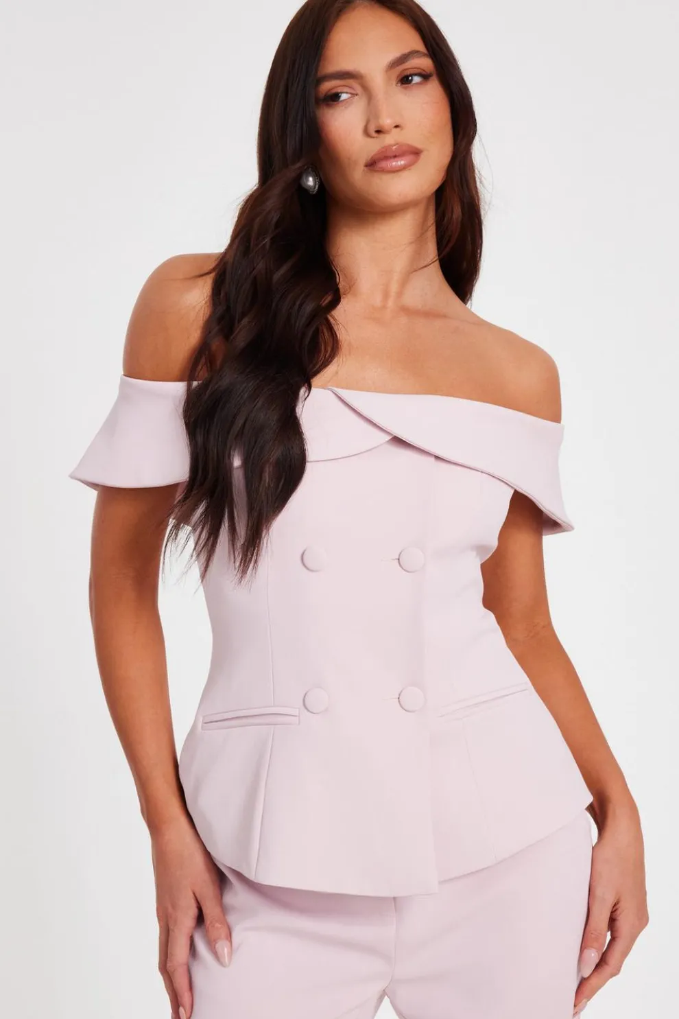 Pale Pink Tailored Trousers