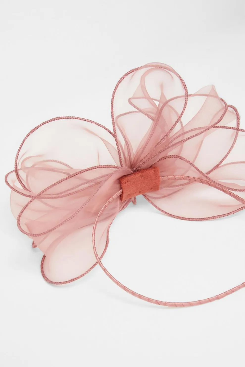Peach Loop Headband Fascinator