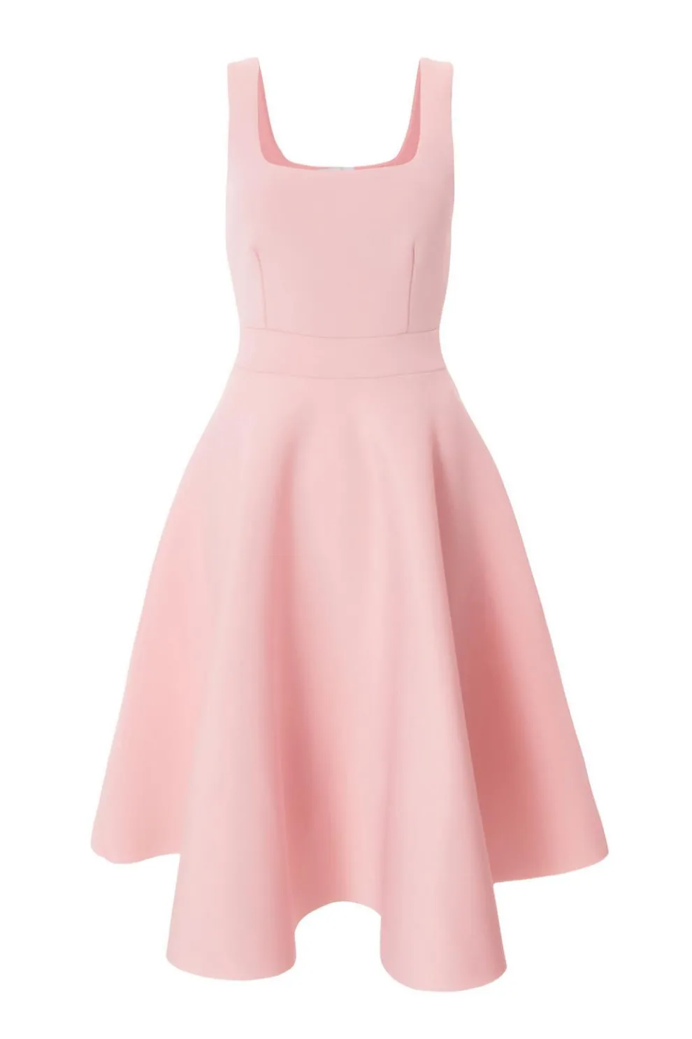 Petite Baby Pink A-Line Midi Dress